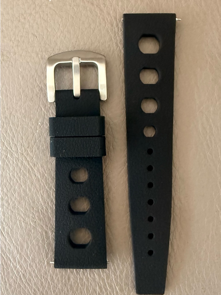 Watchco Fkm Tropical Rubber Silicone Watch Strap Band 20mm Quick Release